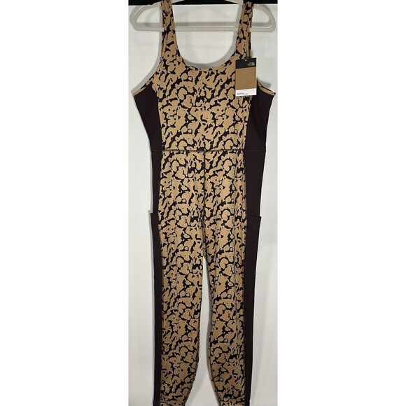 Women’s The North Face Long One Piece Jumpsuit Sleeveless Brown XXL NWT Plus - Picture 1 of 10
